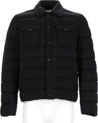 Herno Padded Jacket With Horizontal Quilting And Classic Collar