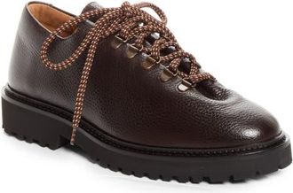 Jacques Solovi&egrave;re Rasmus Lug Sole Wholecut Shoe in Grained Ebano at Nordstrom, Size 42.5