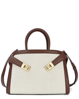 Tiffany & Fred Canvas & Leather Satchel