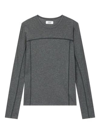 STUDIO TOMBOY stitch-detail long-sleeve t-shirt - women - Cotton - OS - Grey