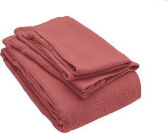 Schubiger M&ouml;bel Bettw&auml;sche Jula Korallenrot