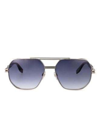 Marc Jacobs Zonnebril met geometrisch montuur - Grijs