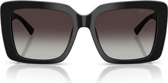 Jimmy Choo London 54mm Gradient Square Sunglasses in Black /Grey Gradient at Nordstrom