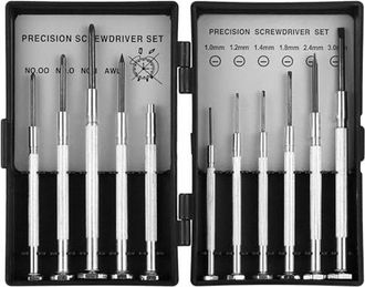 OEM Juego De Mini Destornilladores De Precisi&oacute;n Para Relojes Y Gafas - Juego De 11 Piezas