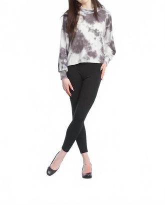 Papillon Tie Dye Turtle Neck Sweater In Grey