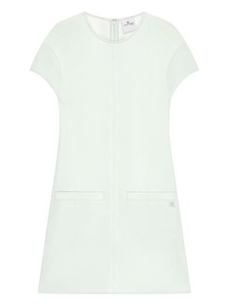 Courr&egrave;ges Mini-jurk met opgestikte zakken - Groen