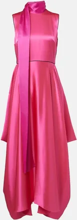 Roksanda Ilincic Aela scarf-detail satin gown