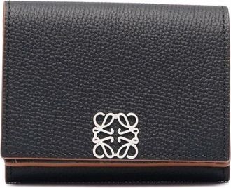 Loewe Anagram trifold 6 cc wallet - women - Leather - One Size - Black
