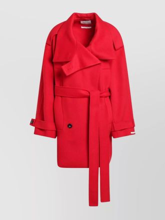 Sportmax belted trench coat featuring wide lapels