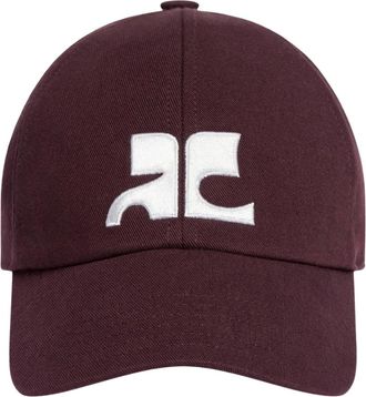 Courr&egrave;ges Accessoires, Dames, Rood, ONE Size, Katoen, AC Logo Hoed