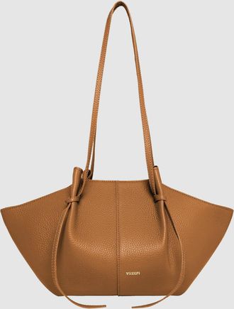 Yuzefi Sac Mochi Cuir Grain&eacute; Hazel