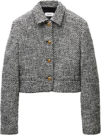 Versace Boucl&eacute; Wolmix Blouson Jas - Dames - Zomerjassen - Veelkleurig - M - Wol - Jassen