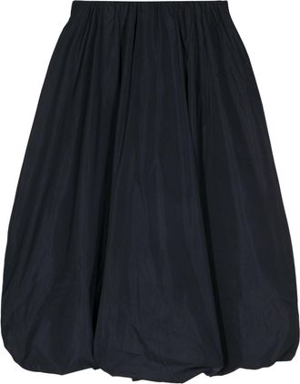 Rejina Pyo Flora high-waisted puffball midi skirt - women - Silk/Cupro - M - Blue