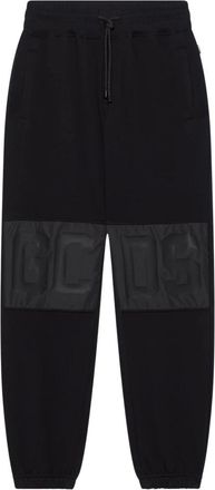 GCDS Gcds, Broeken, Heren, Zwart, M, Nylon, Band Logo Nylon Trainingsbroeken