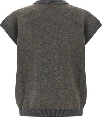Magliano Teddy Bear Jacquard Knit Vest - Charcoal