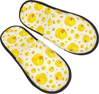 Generic Slippers Classic Cute Duck Warm Plush Slippers Cozy Anti-Slide Slipper For Spa Ladies Men L