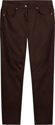 Luisa Cerano High-Stretch-Colour-Denim - Dames - Slim Fit Jeans - Bruin - M - Denim - Jeans
