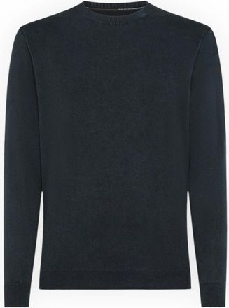 Roberto Ricci Design Techno Wash Ronde 16 Gebreide Ronde Hals Truien - Heren - Ronde hals truien - Blauw - 3XL - Truien & Vesten