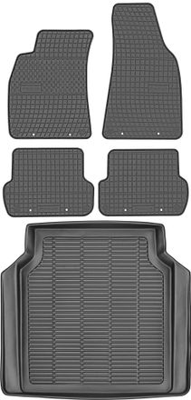 OEM Juego De Alfombrillas De Goma Para Coche Y Alfombrilla Para Maletero De Seat Exeo Kombi (2008-2013)