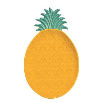 Easy Life Pineapple-shaped plate 28x17 cm in color box YELLOW-GREEN