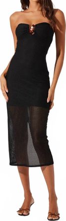 Astr Kasandra Midi Dress In Black