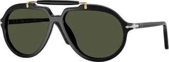 Persol Klassieke zonnebril zwart - Heren - Zonnebrillen - Zwart - 57 MM - Accessoires