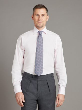 Oliver Brown Berwick Shirt Classic Collar - Poplin - Pale Pink