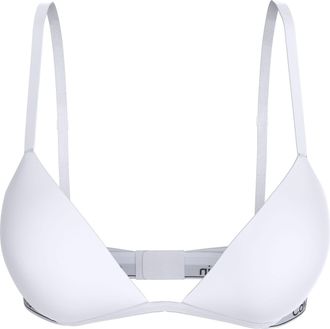 Calvin Klein Underwear B&uuml;gel-BH LIGHTLY LINED PLUNGE, Damen, Gr. 70, Cup B, wei&szlig;, Jersey, Obermaterial: 78% Baumwolle, 12% Polyester, 9% Elasthan, 1% sonstige Fasern, CALVIN