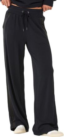 Threads 4 Thought Diane Fleece Wide Leg Sweatpants in Black at Nordstrom, Size X-Large