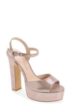 Stuart Weitzman Reade Platform Sandal in Blushful at Nordstrom, Size 6.5