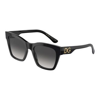 Dolce & Gabbana Sunglasses, female, Black, Size: 53 MM Square Acetate Sunglasses