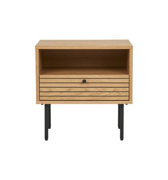 Moloo Mesa auxiliar de roble natural 50x40 cm