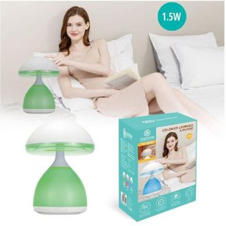 Trade Shop Trade Shop Traesio - Trade Shop - Lampada Fungo Led 7 Luci Colori Lumino Da Tavolo Comodino Colorati 1.5w Tx-9815