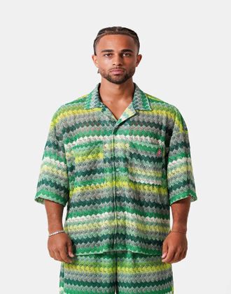 Sixth June Camicia a maniche corte verde alluncinetto