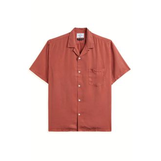 Portuguese Flannel Camicia Dogtown - Heren - Korte mouwen Overhemden - Bruin - L - Overhemden