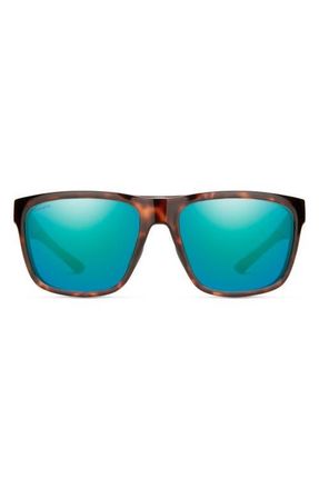 Smith Barra 59mm ChromaPop Polarized Sunglasses in Tortoise /Opal at Nordstrom