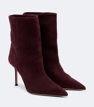Aquazzura Harper suede ankle boots