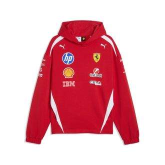 Puma Felpa con cappuccio Scuderia Ferrari HP Replica Drivers Authentic da uomo, Accessori, Rosso, XXL