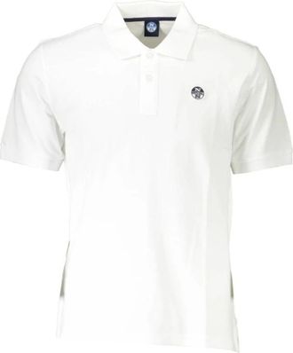 North Sails Witte Katoenen Poloshirt - Heren - Polos - Wit - 2XL - Katoen - Tops