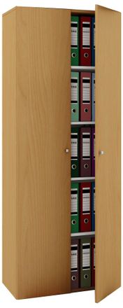 VCM Vcm - Armario De Oficina Con 5 Compartimentos Armario De Archivo Moderno Con Puertas Giratorias Dimensiones Aprox. An. 70 X Al. 178 X P. 40 Cm - Vando