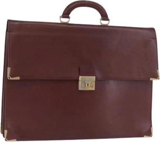 Cartier Pre-owned Handbags, female, Red, Size: ONE SIZE Pre-owned Vintage Business Bag