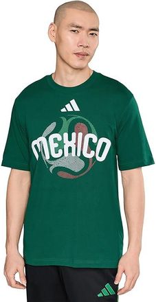 adidas Fifa World Cup 2026 Mexico T-shirt Mens Workout Team Dark Green : LG, Cotton