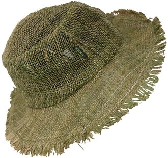 Gheri Mens 100% Hemp Natural Straw Summer Hat Beach Boater Panama Wide Brim Summer Holiday L