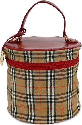 Burberry 1990-2000s house check toilettas - Beige