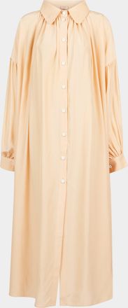 Marta Ferri Martini Silk Long Dress