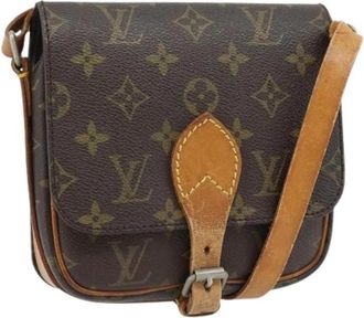 Louis Vuitton Pre-owned Cartouchiere PM Schoudertas - Dames - Vintage Schoudertas - Bruin - ONE Size - Leer - Vintage