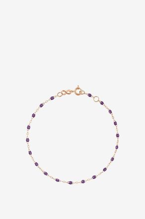 Gigi Clozeau Ros&eacute;gold- und Harz-Armband Classique Gigi Violet