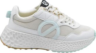 No Name Schoenen, Dames, Veelkleurig, 37 EU, Paars Geel Duif Veterschoenen