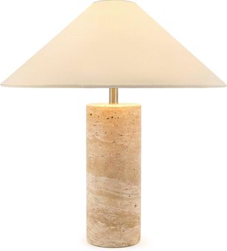 Brightech Runo Table Lamp - Travertine