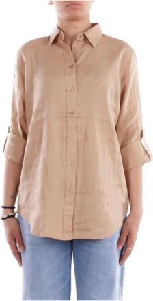 Ralph Lauren Mujer, Blusas y Camisas, Marrón, Talla: L